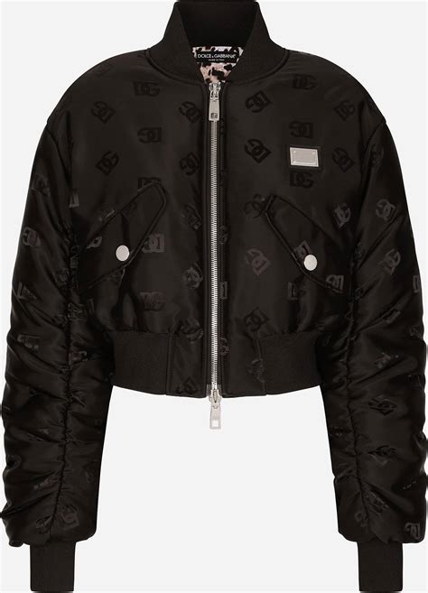 dolce gabbana muster jacke|Technical jacquard bomber jacket with DG logo.